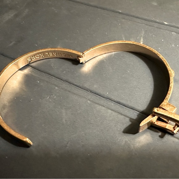 A Michael Kors Rose Gold Tone Belt Buckle Style Bracelet - Picture 4 of 9